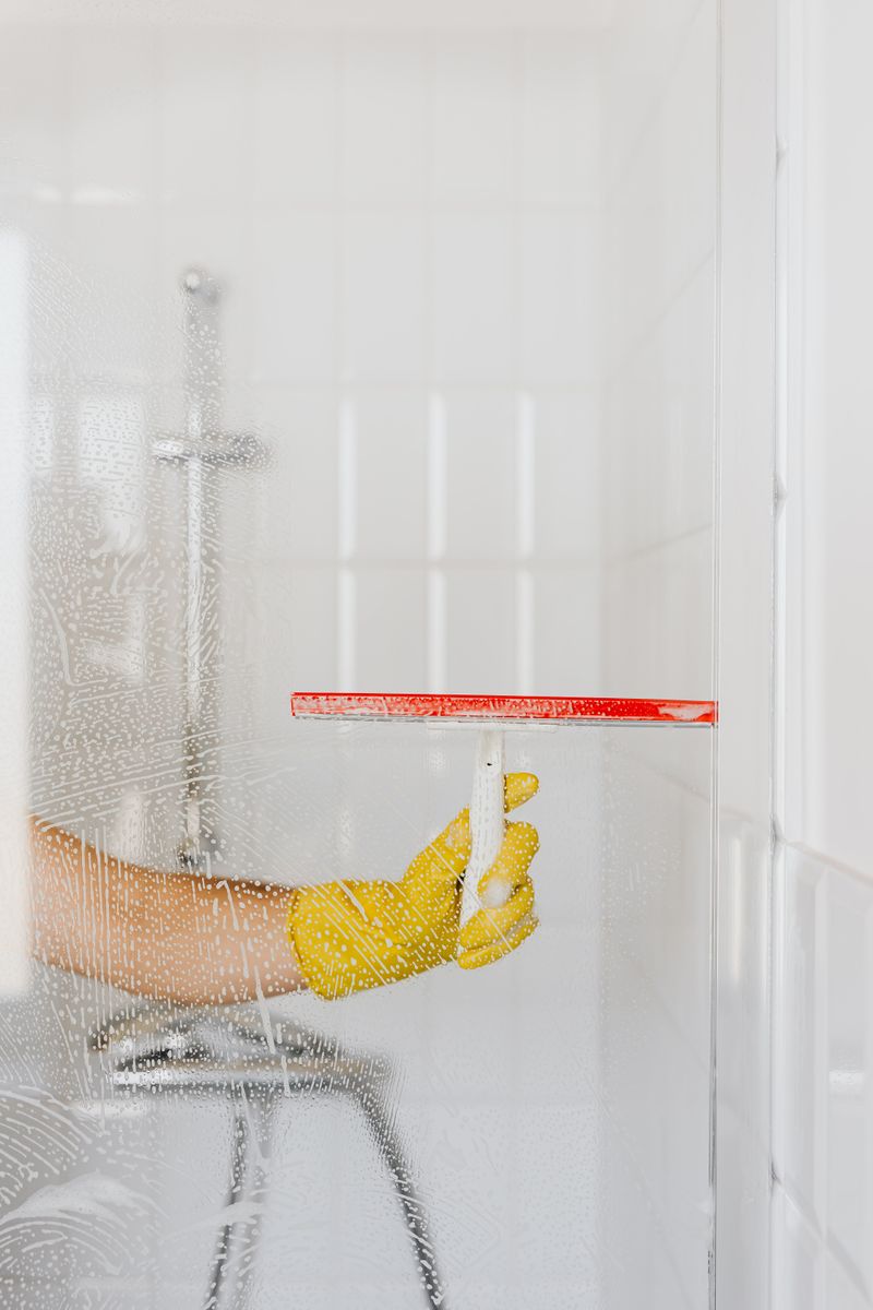 Deep cleaning a glass shower screen until it sparkles